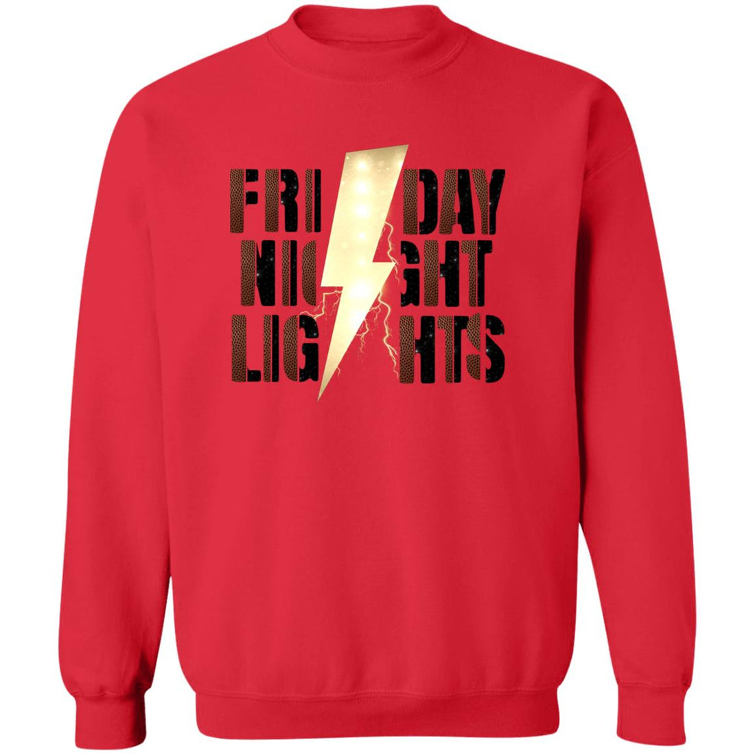 Friday Night Lights Lightening Strike Crewneck Pullover Sweatshirt - Sweatshirts - Positively Sassy - Friday Night Lights Lightening Strike Crewneck Pullover Sweatshirt