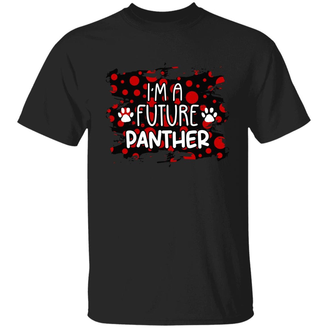 Future Panther Dots Youth 5.3 oz 100% Cotton T-Shirt - T-Shirts - Positively Sassy - Future Panther Dots Youth 5.3 oz 100% Cotton T-Shirt