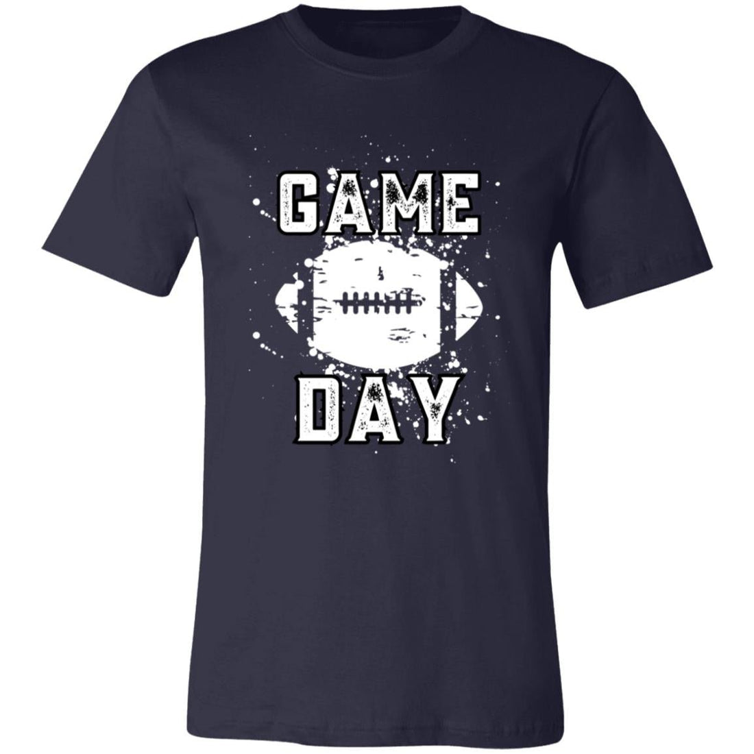 Game Day Distressed Football Short-Sleeve T-Shirt - T-Shirts - Positively Sassy - Game Day Distressed Football Short-Sleeve T-Shirt