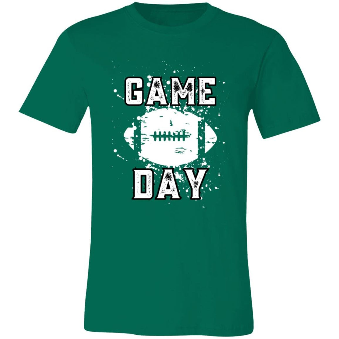 Game Day Distressed Football Short-Sleeve T-Shirt - T-Shirts - Positively Sassy - Game Day Distressed Football Short-Sleeve T-Shirt
