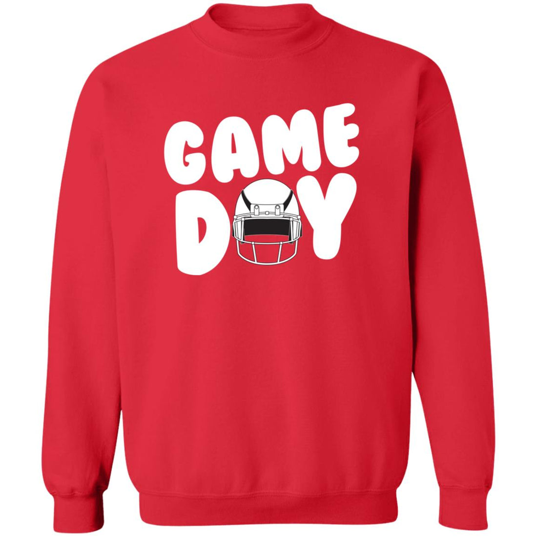 Game Day Helmet Crewneck Pullover Sweatshirt - Sweatshirts - Positively Sassy - Game Day Helmet Crewneck Pullover Sweatshirt