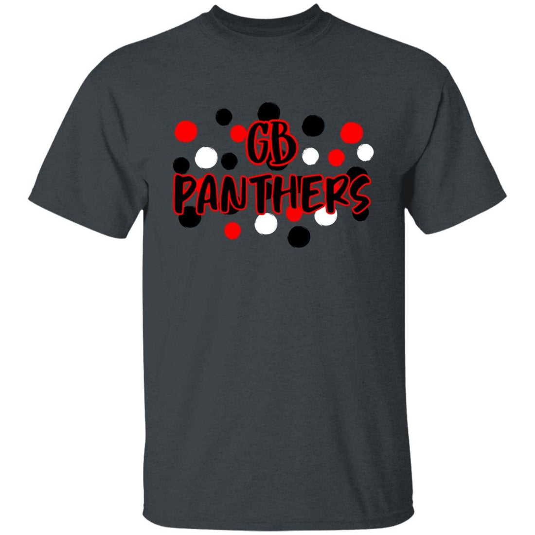 GB Panthers Dots Youth 5.3 oz 100% Cotton T-Shirt - T-Shirts - Positively Sassy - GB Panthers Dots Youth 5.3 oz 100% Cotton T-Shirt