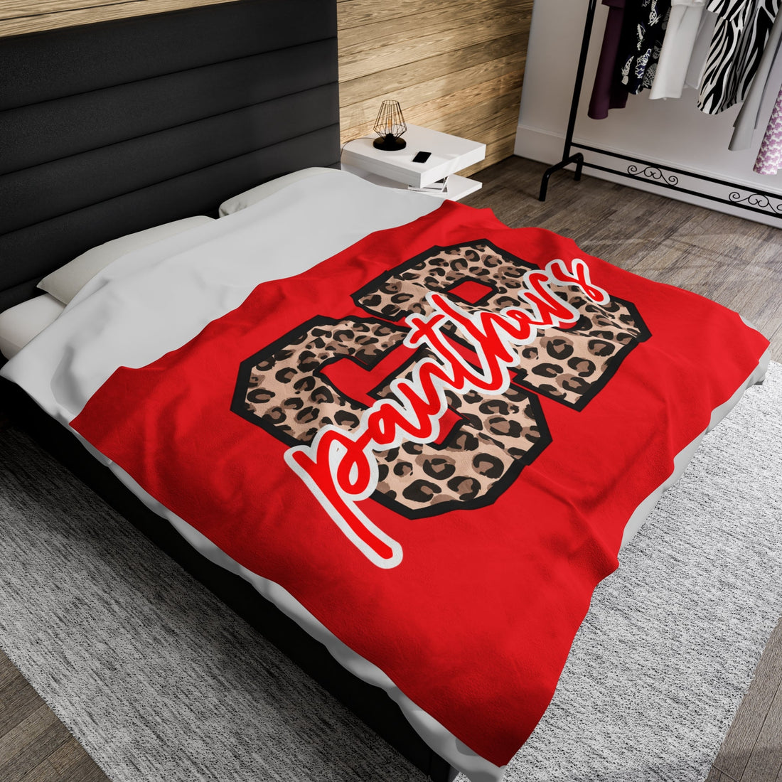 GB Panthers Velveteen Plush Blanket - All Over Prints - Positively Sassy - GB Panthers Velveteen Plush Blanket