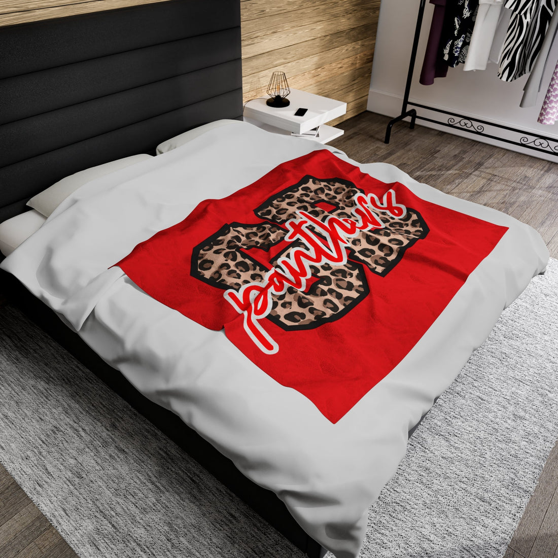 GB Panthers Velveteen Plush Blanket - All Over Prints - Positively Sassy - GB Panthers Velveteen Plush Blanket
