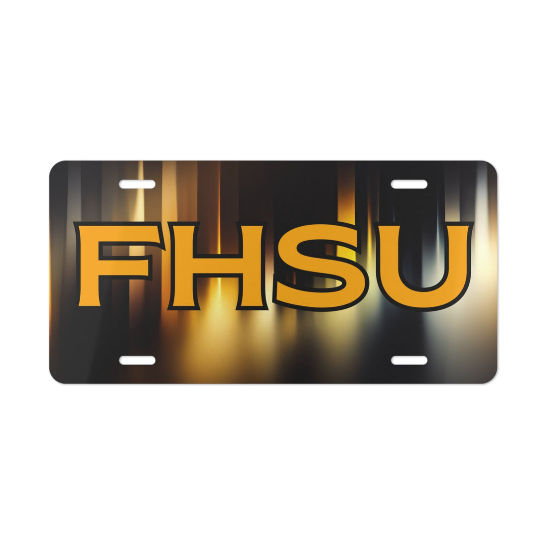 Gleaming FHSU Vanity Plate - Accessories - Positively Sassy - Gleaming FHSU Vanity Plate