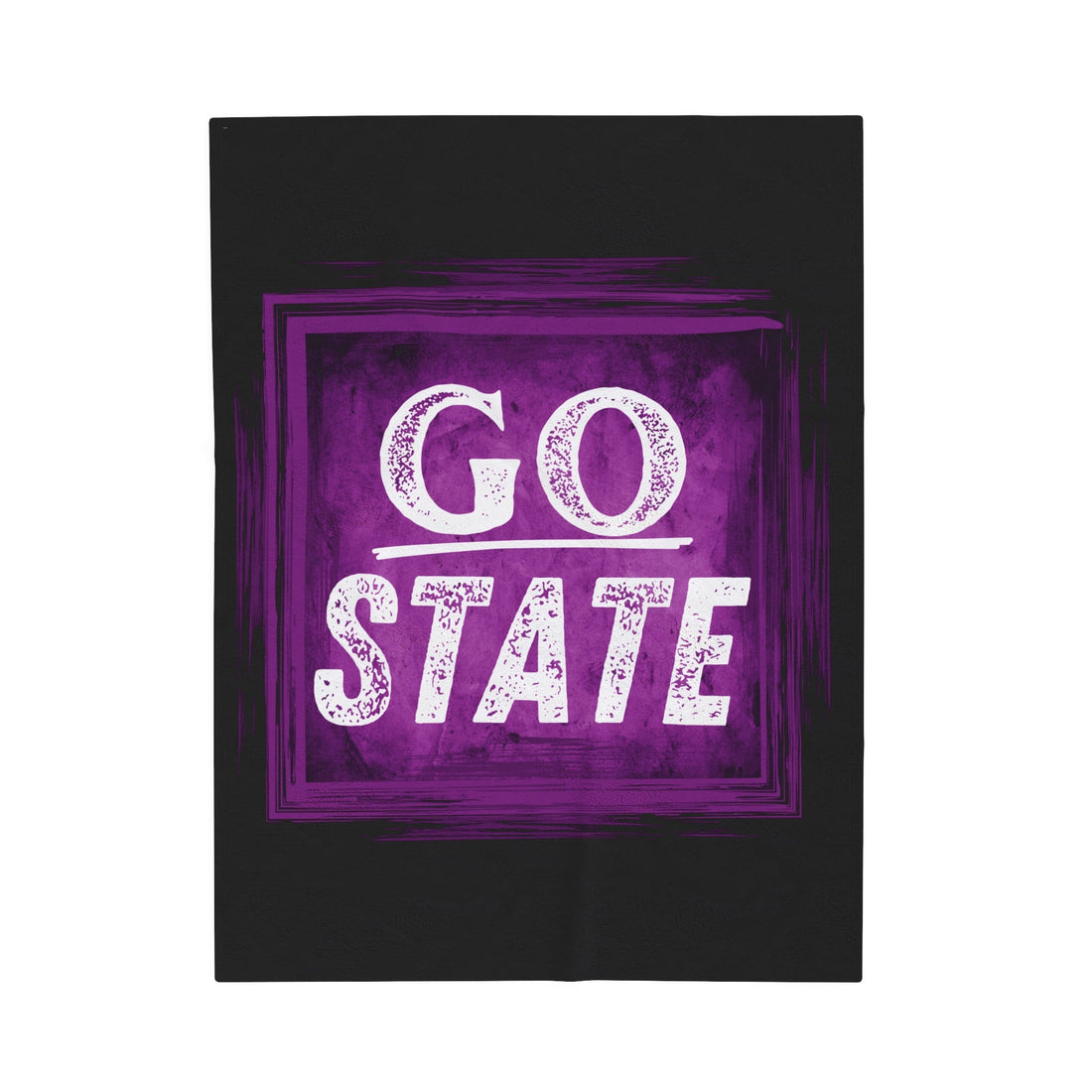 Go State Velveteen Plush Blanket - All Over Prints - Positively Sassy - Go State Velveteen Plush Blanket