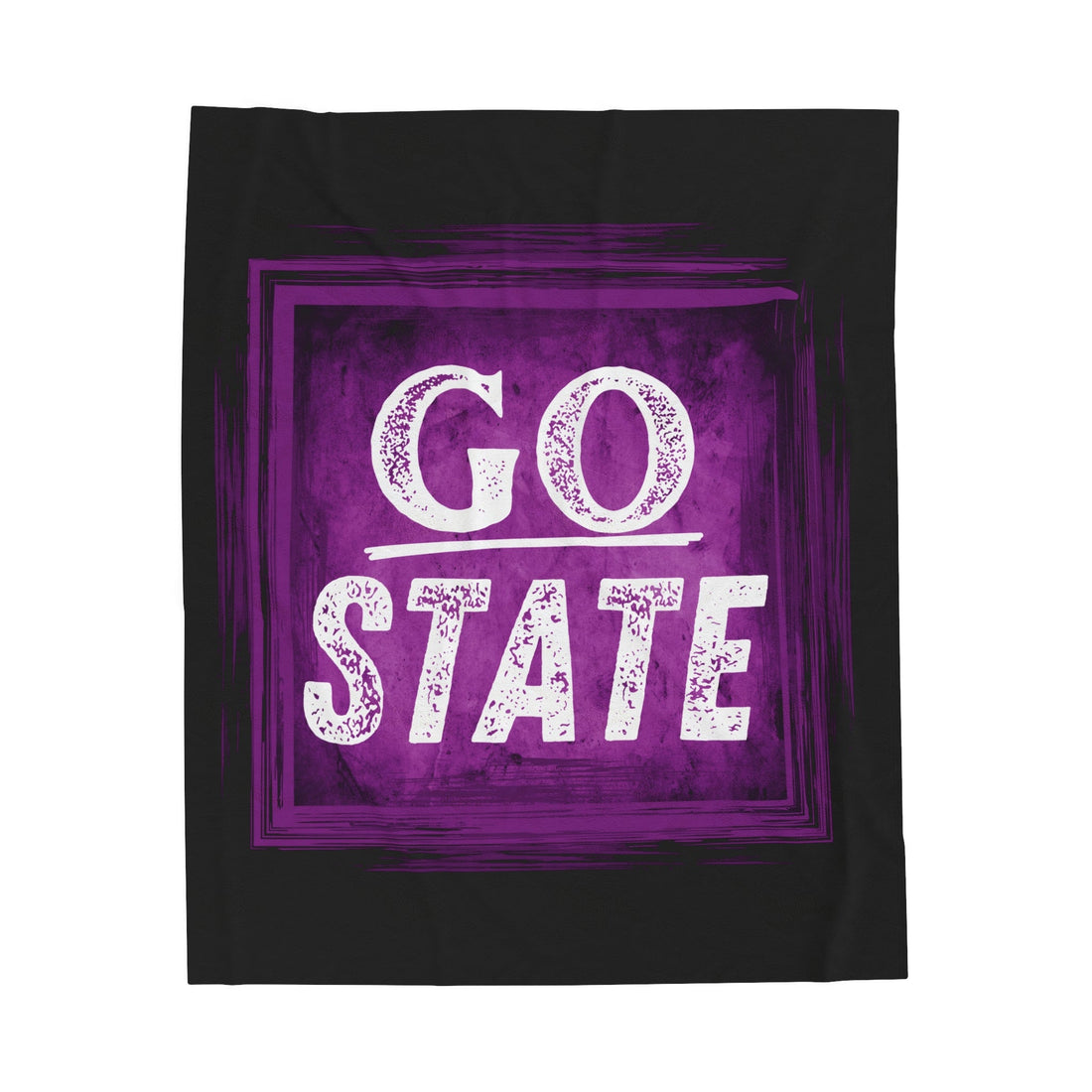 Go State Velveteen Plush Blanket - All Over Prints - Positively Sassy - Go State Velveteen Plush Blanket