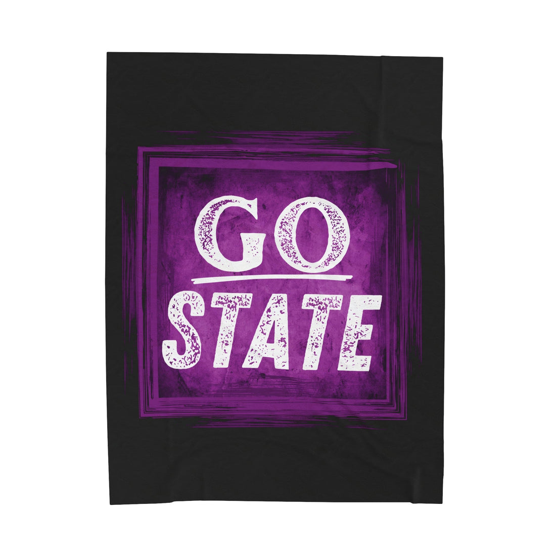 Go State Velveteen Plush Blanket - All Over Prints - Positively Sassy - Go State Velveteen Plush Blanket