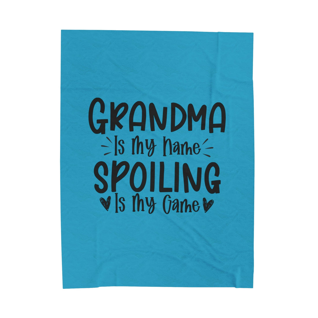 Grandma Spoils Velveteen Plush Blanket - All Over Prints - Positively Sassy - Grandma Spoils Velveteen Plush Blanket