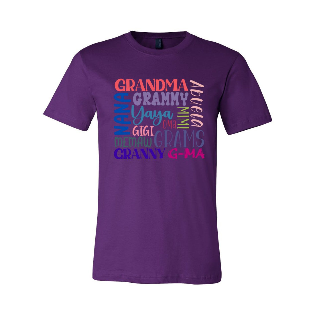 Grandma World Short Sleeve Jersey Tee - T-Shirts - Positively Sassy - Grandma World Short Sleeve Jersey Tee