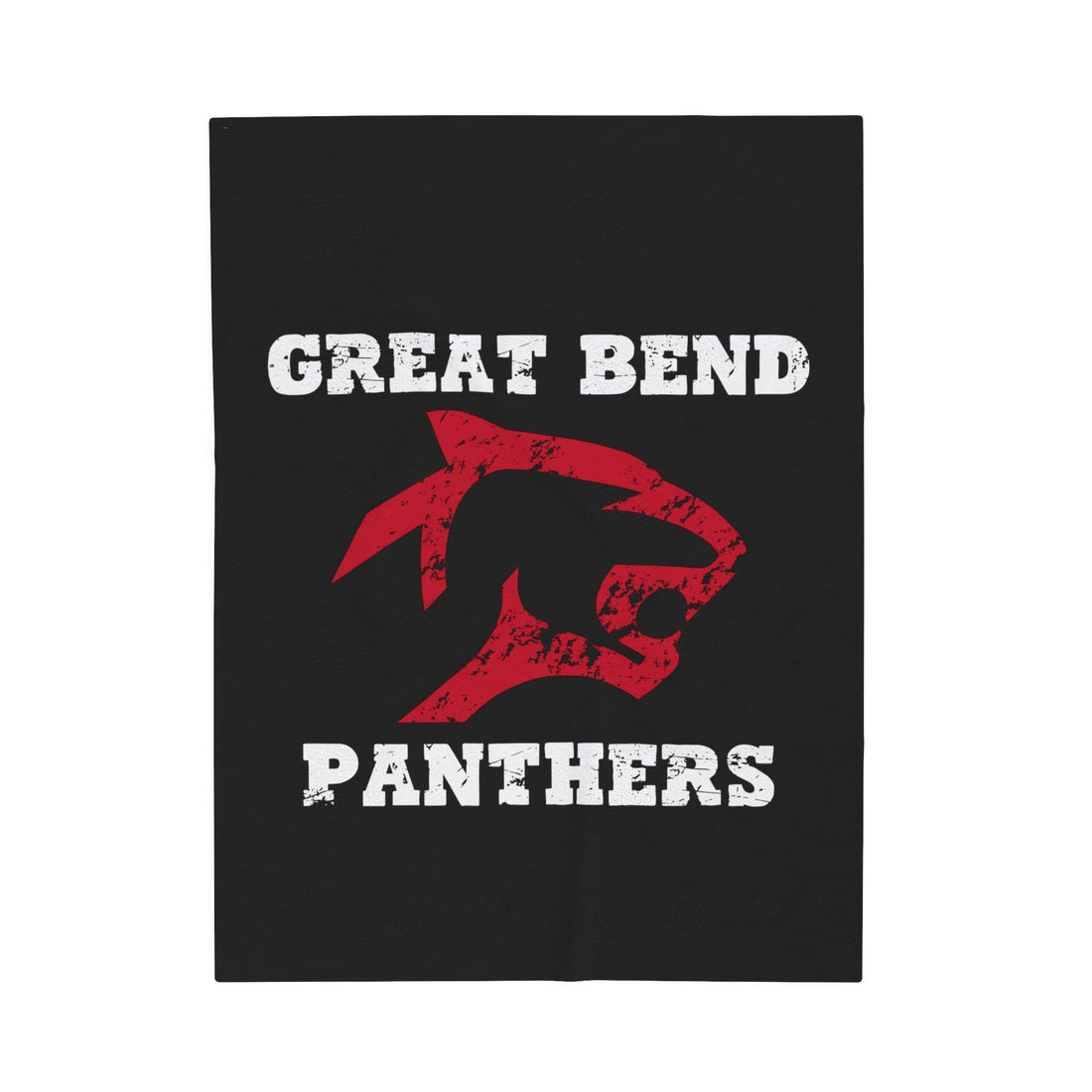 Great Bend Panthers Velveteen Plush Blanket - All Over Prints - Positively Sassy - Great Bend Panthers Velveteen Plush Blanket