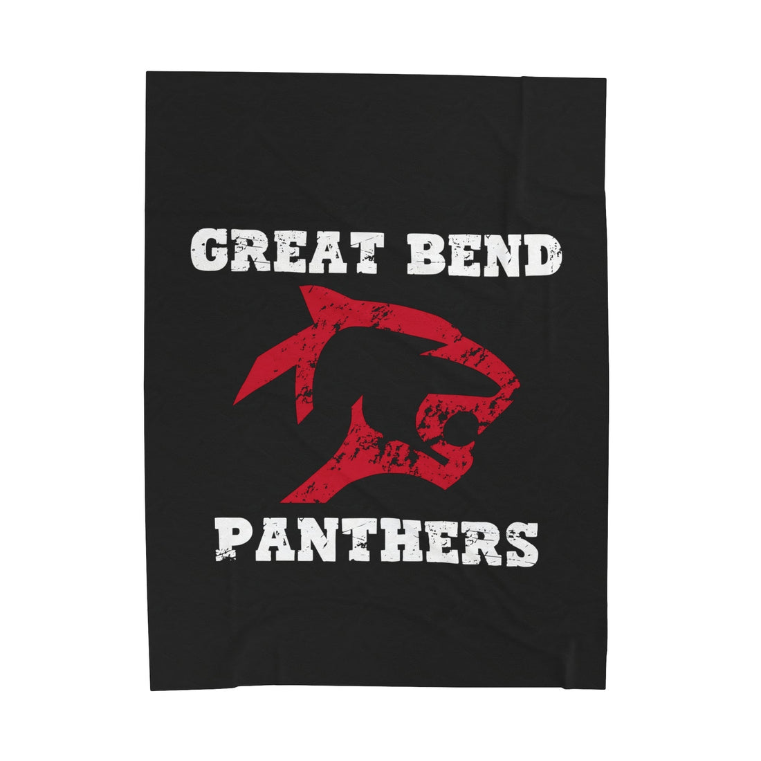 Great Bend Panthers Velveteen Plush Blanket - All Over Prints - Positively Sassy - Great Bend Panthers Velveteen Plush Blanket