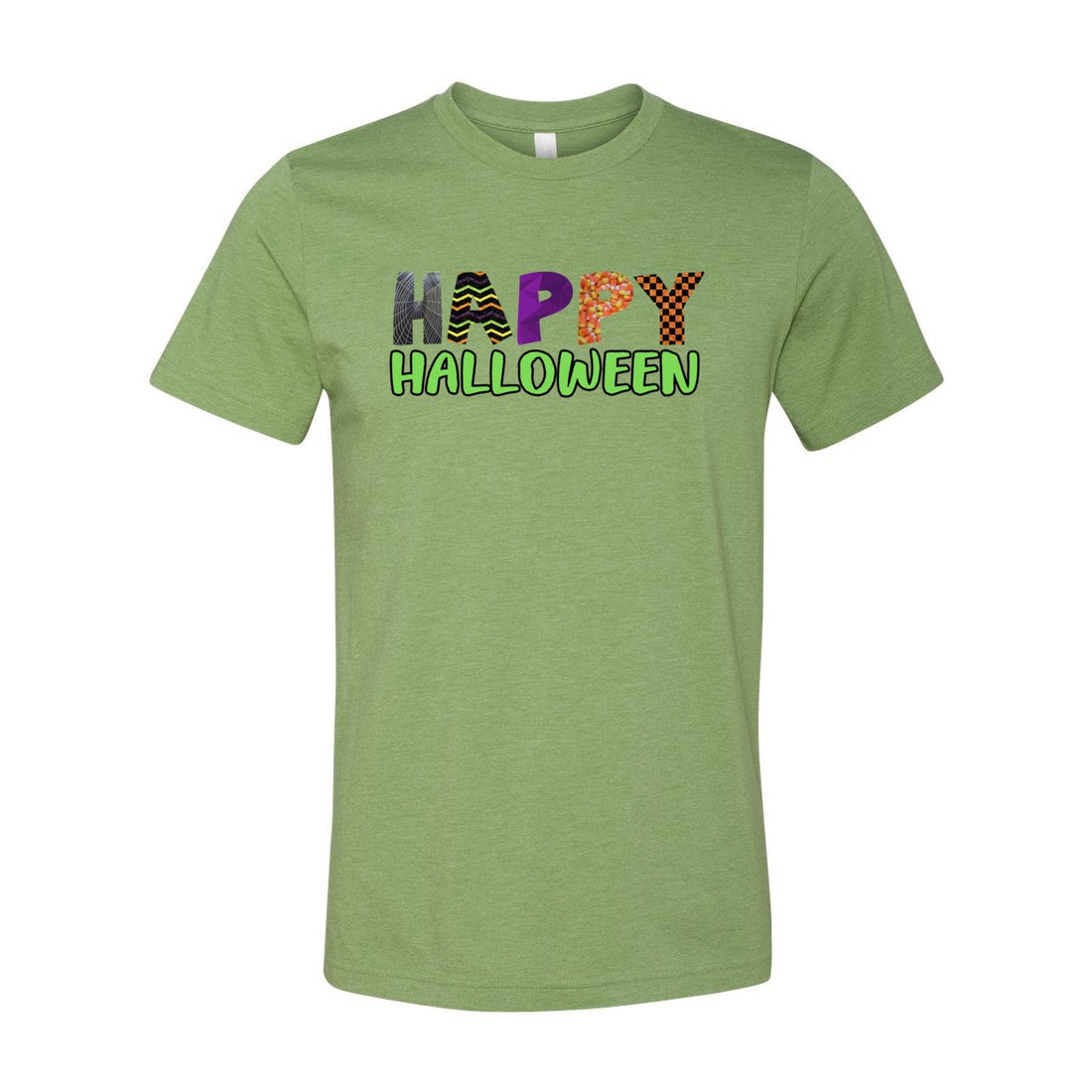 Happy Halloween Short Sleeve Jersey Tee - T-Shirts - Positively Sassy - Happy Halloween Short Sleeve Jersey Tee