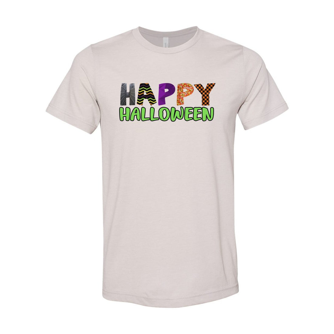 Happy Halloween Short Sleeve Jersey Tee - T-Shirts - Positively Sassy - Happy Halloween Short Sleeve Jersey Tee