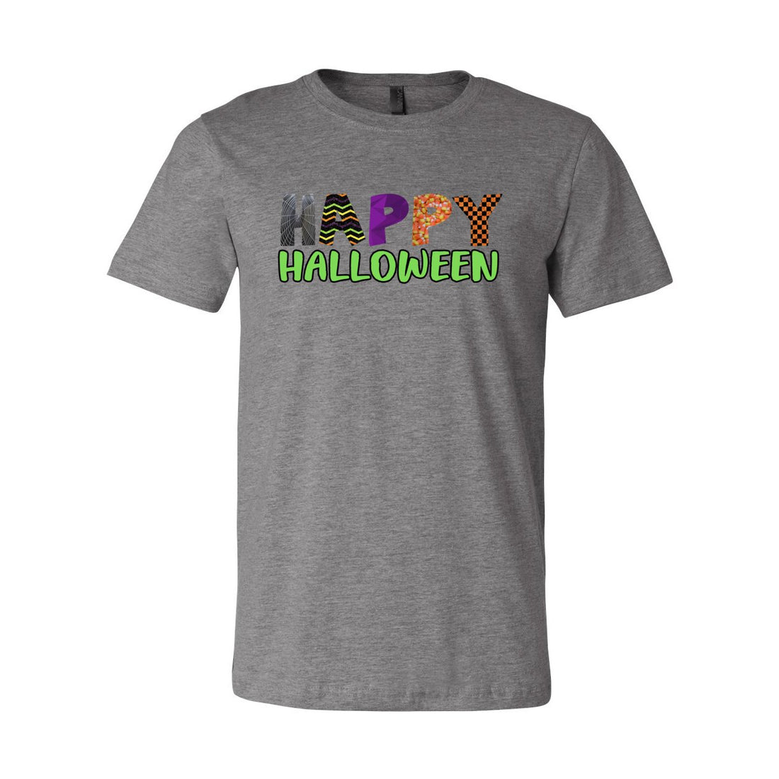 Happy Halloween Short Sleeve Jersey Tee - T-Shirts - Positively Sassy - Happy Halloween Short Sleeve Jersey Tee