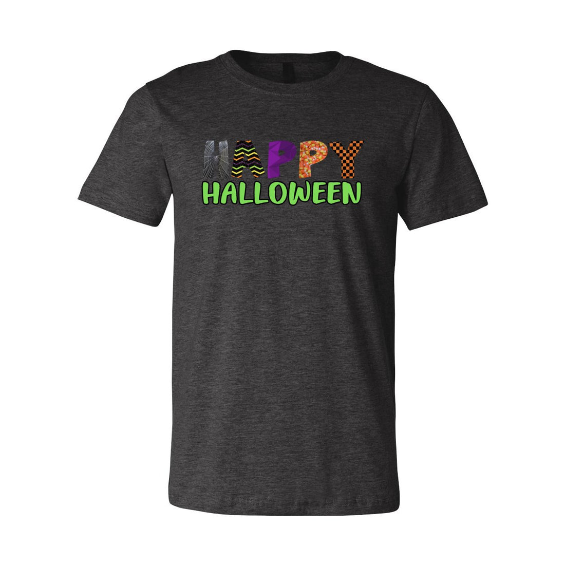 Happy Halloween Short Sleeve Jersey Tee - T-Shirts - Positively Sassy - Happy Halloween Short Sleeve Jersey Tee