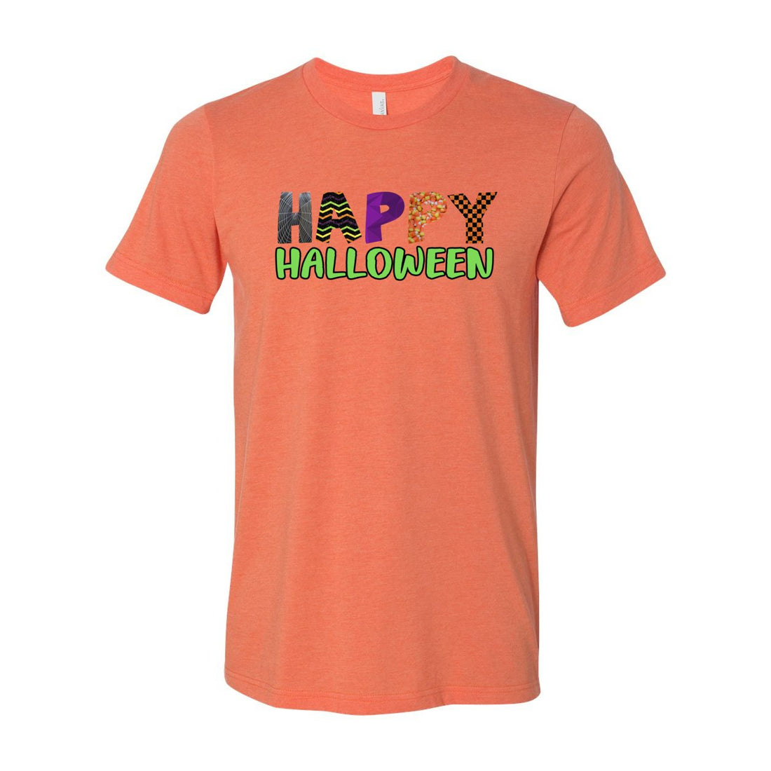 Happy Halloween Short Sleeve Jersey Tee - T-Shirts - Positively Sassy - Happy Halloween Short Sleeve Jersey Tee