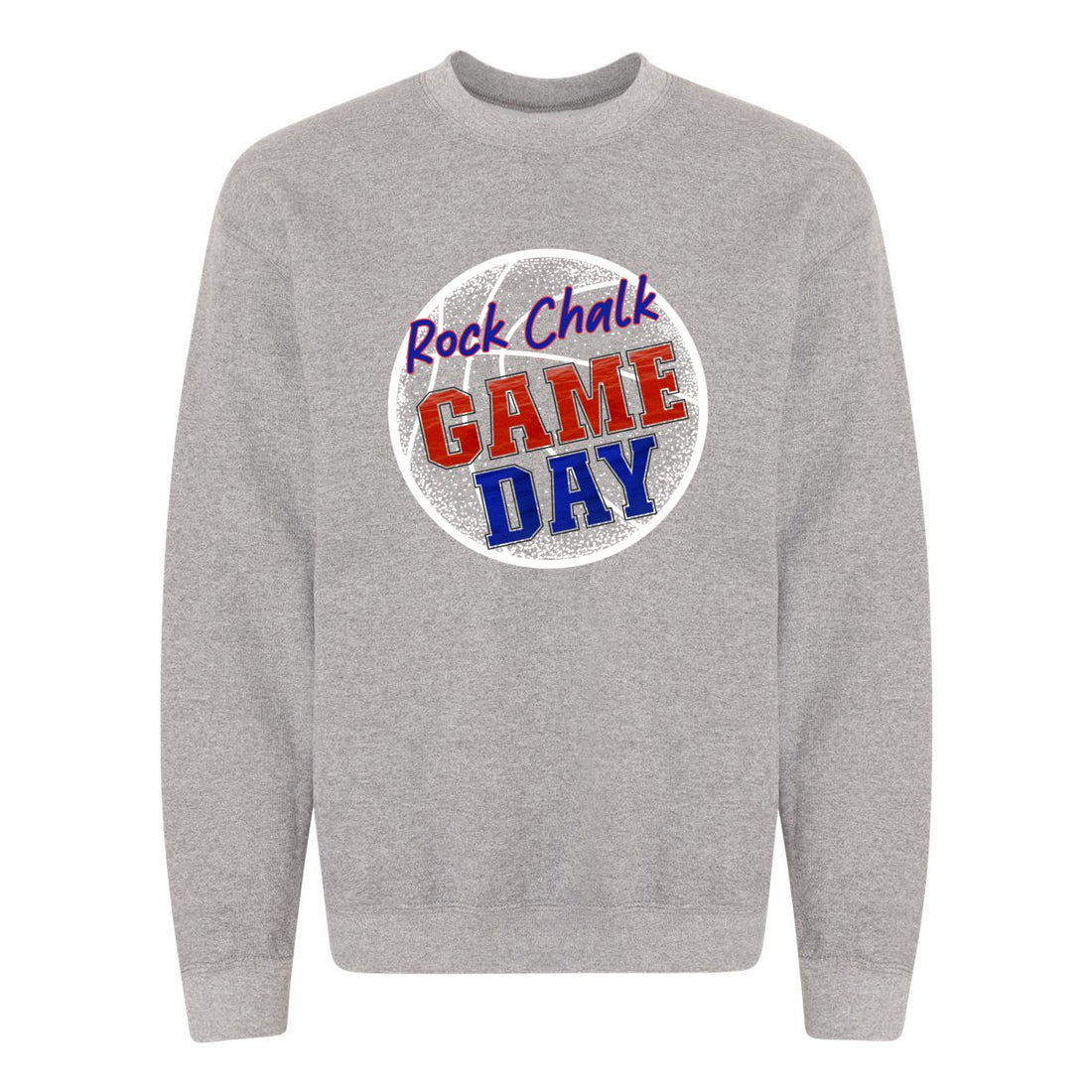 Hawks Basketball Game Day Crewneck Sweatshirt - Sweaters/Hoodies - Positively Sassy - Hawks Basketball Game Day Crewneck Sweatshirt