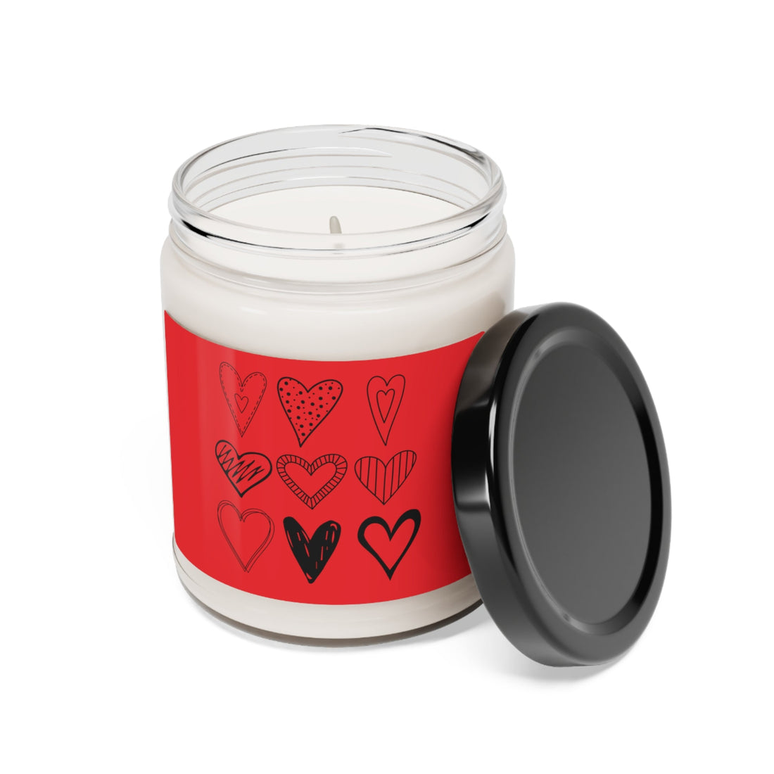 Hearts of Love Scented Soy Candle, 9oz - Home Decor - Positively Sassy - Hearts of Love Scented Soy Candle, 9oz