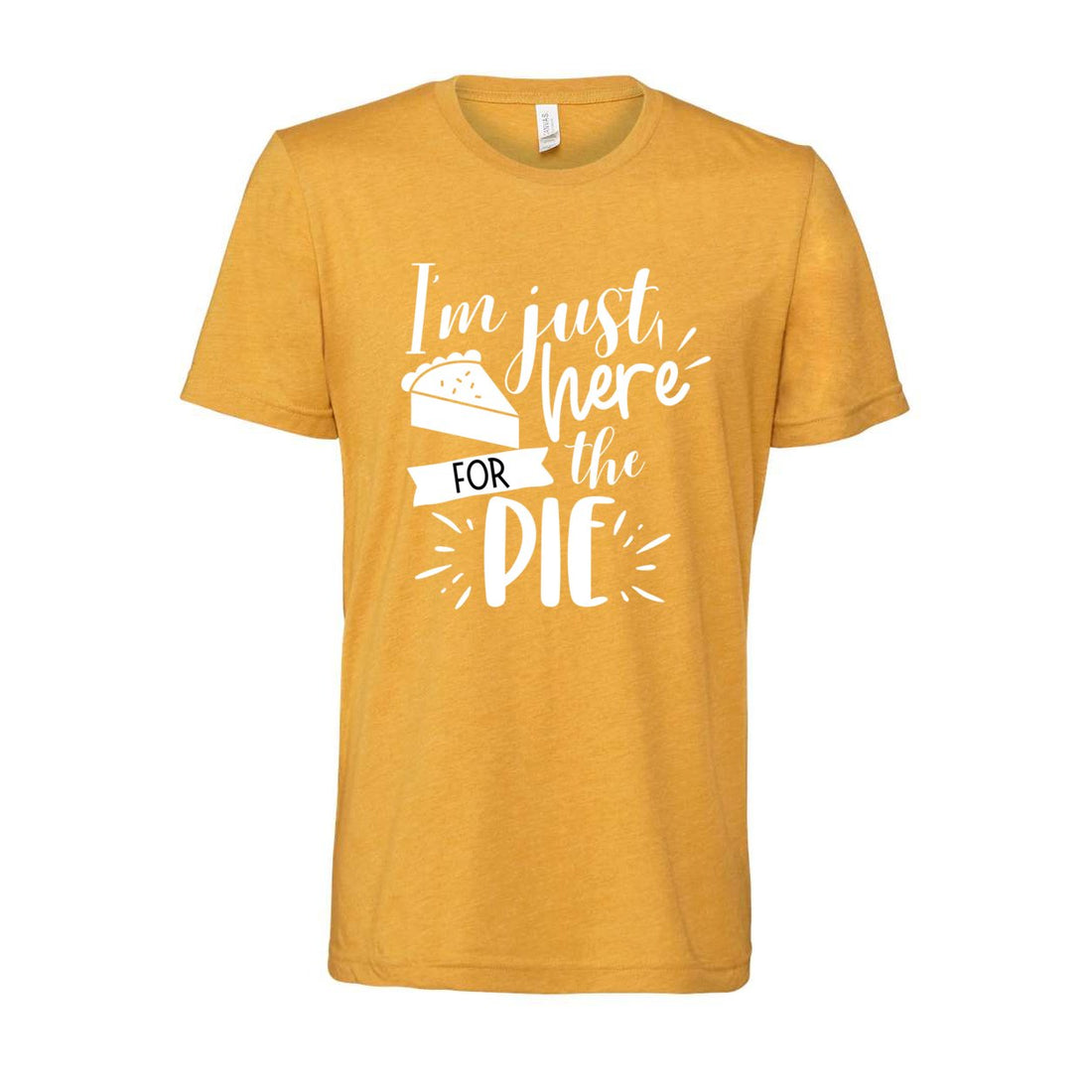 Here For The Pie Short Sleeve Jersey Tee - T-Shirts - Positively Sassy - Here For The Pie Short Sleeve Jersey Tee
