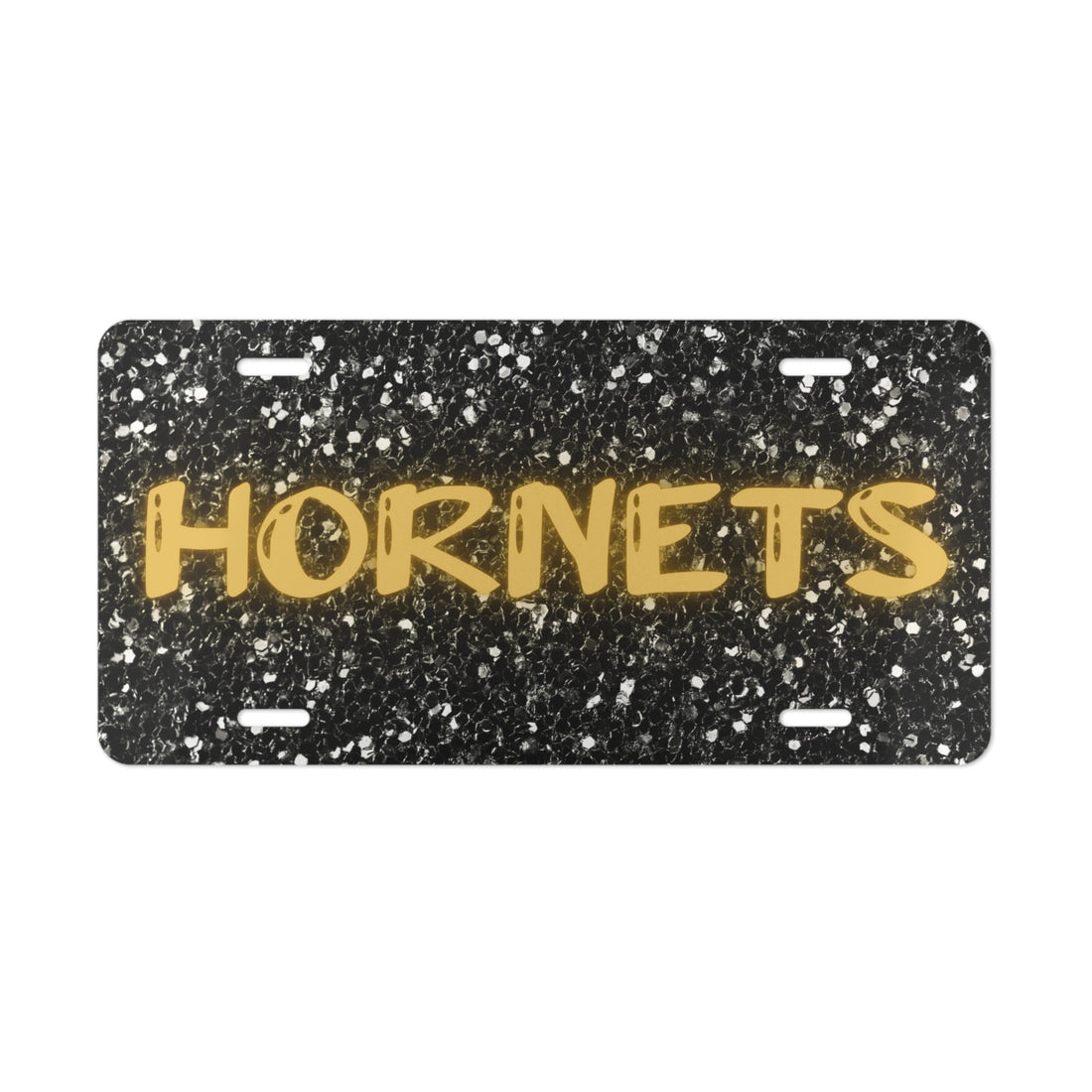 Hornets Vanity Plate - Accessories - Positively Sassy - Hornets Vanity Plate