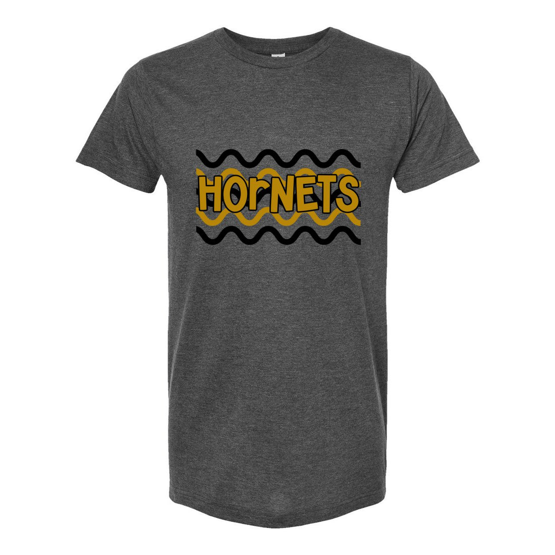 Hornets Wave Unisex Fine Jersey T-Shirt - T-Shirts - Positively Sassy - Hornets Wave Unisex Fine Jersey T-Shirt