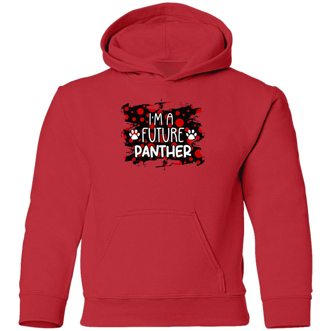 I'm A Future Panther Paws Youth Pullover Hoodie - Sweatshirts - Positively Sassy - I'm A Future Panther Paws Youth Pullover Hoodie