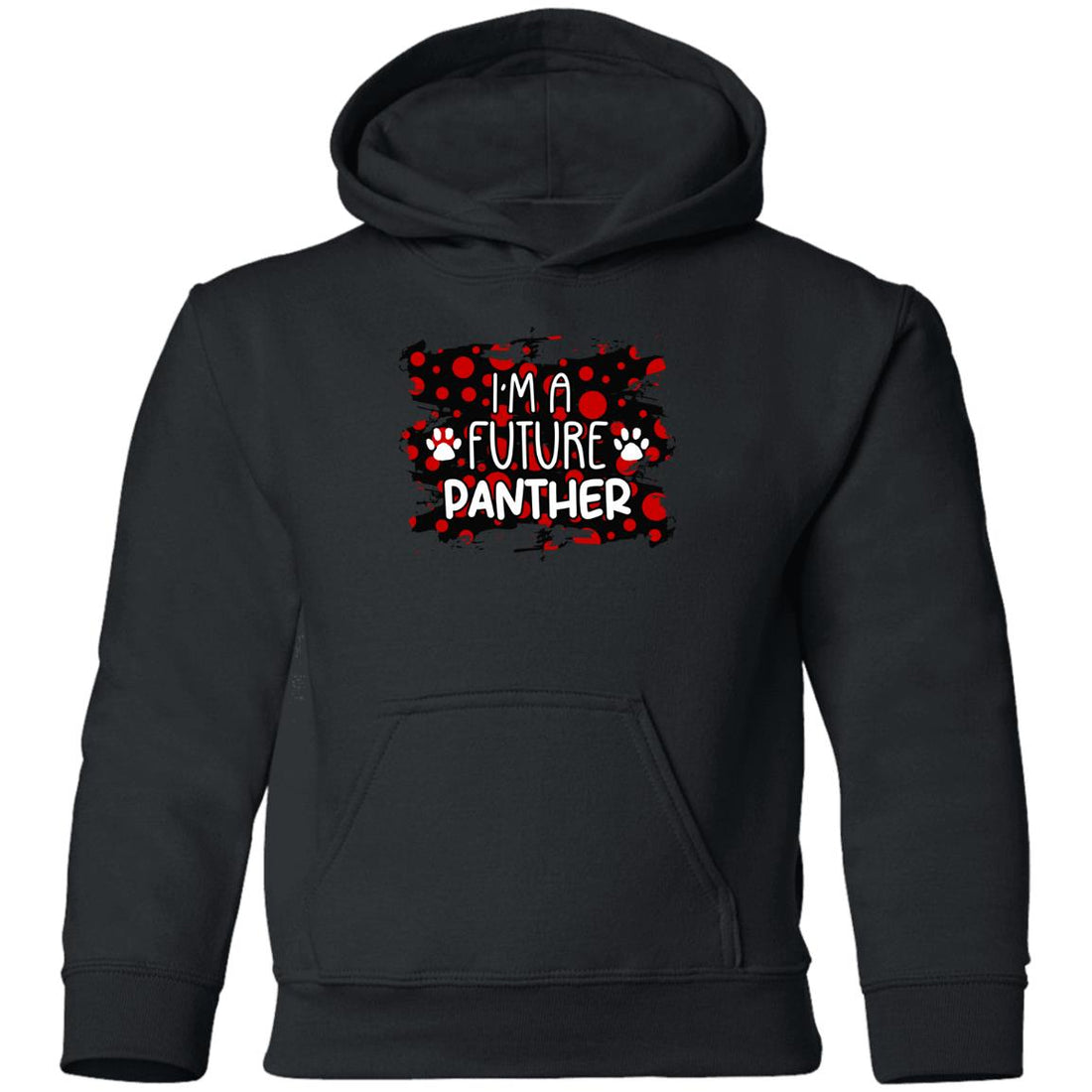 I'm A Future Panther Paws Youth Pullover Hoodie - Sweatshirts - Positively Sassy - I'm A Future Panther Paws Youth Pullover Hoodie