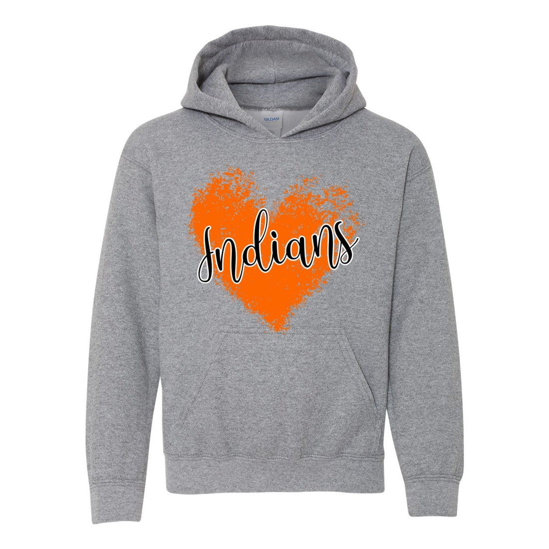 Indian Love Youth Hooded Sweatshirt - Sweaters/Hoodies - Positively Sassy - Indian Love Youth Hooded Sweatshirt