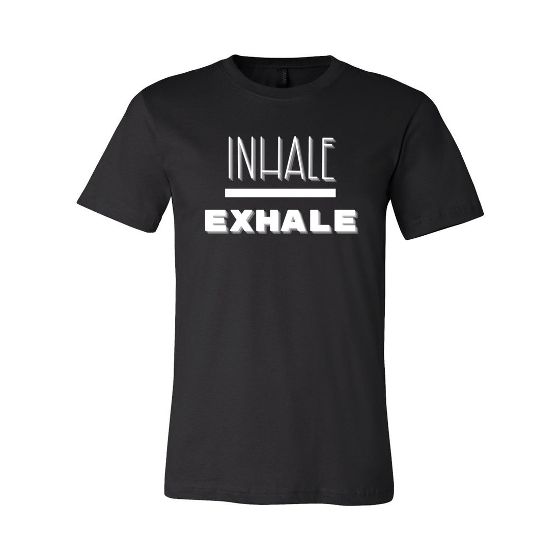 Inhale - Exhale Short Sleeve Jersey Tee - T-Shirts - Positively Sassy - Inhale - Exhale Short Sleeve Jersey Tee