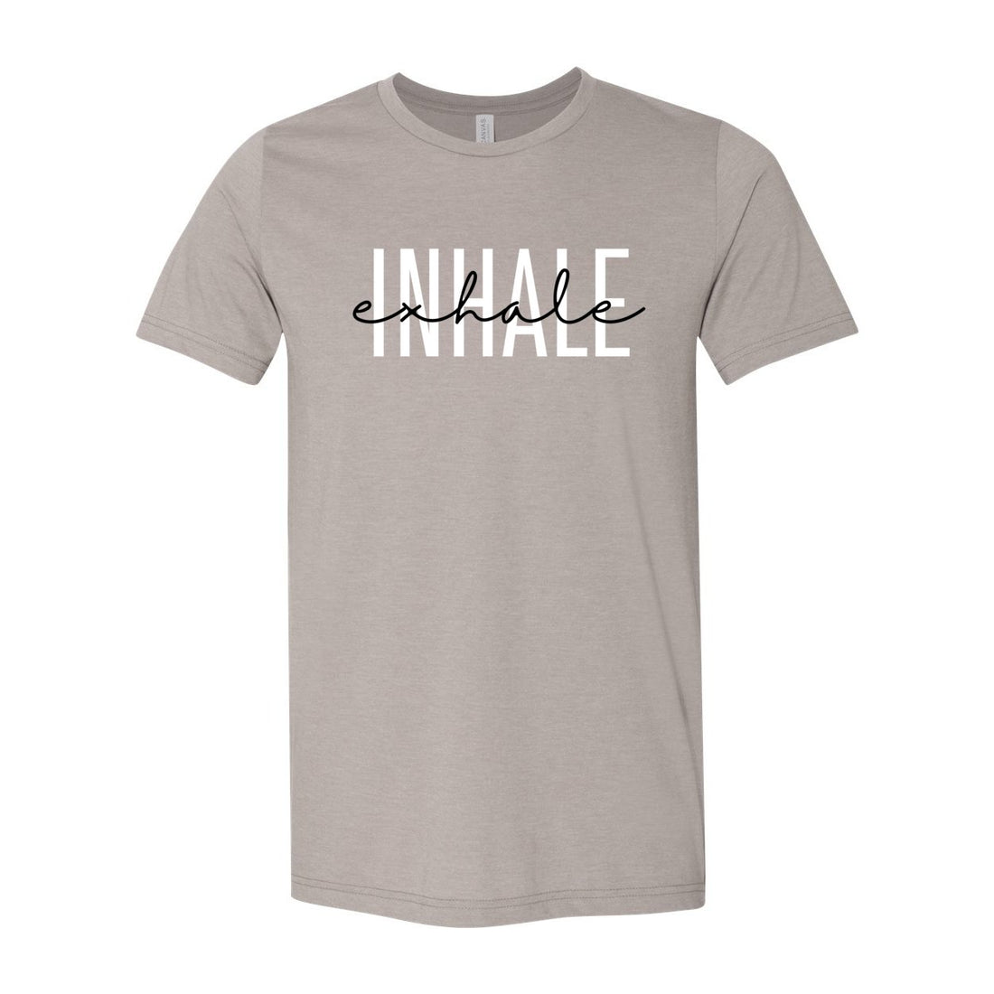 Inhale - Exhale Short Sleeve Jersey Tee - T-Shirts - Positively Sassy - Inhale - Exhale Short Sleeve Jersey Tee