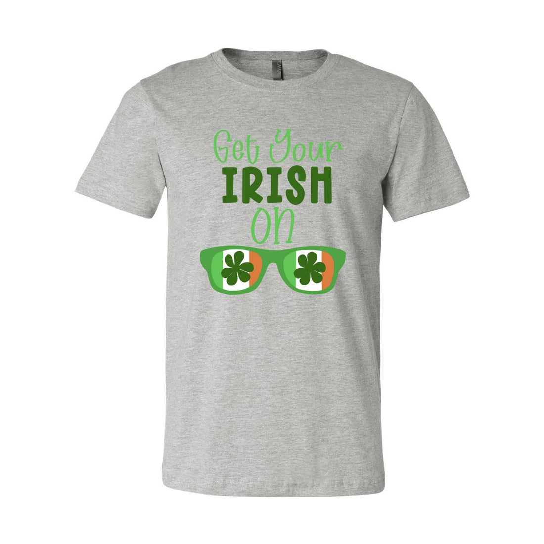 Irish On Short Sleeve Jersey Tee - T-Shirts - Positively Sassy - Irish On Short Sleeve Jersey Tee