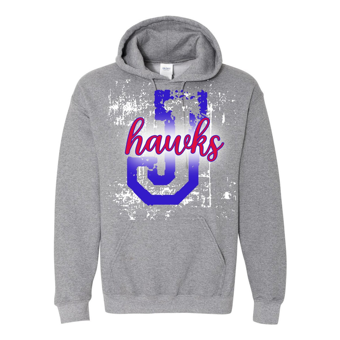 J-Hawks Sport Hooded Sweatshirt - Sweaters/Hoodies - Positively Sassy - J-Hawks Sport Hooded Sweatshirt