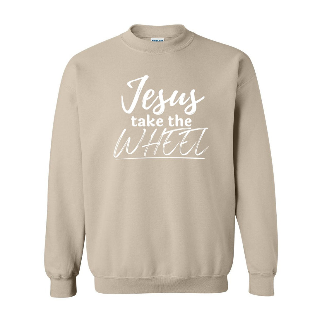 Jesus Take The Wheel Crewneck Sweatshirt - Sweaters/Hoodies - Positively Sassy - Jesus Take The Wheel Crewneck Sweatshirt