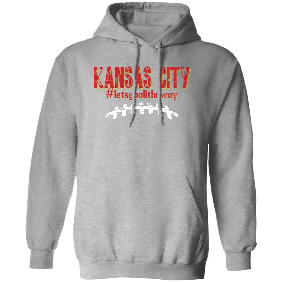 KC ALL THE WAY Pullover Hoodie - Sweatshirts - Positively Sassy - KC ALL THE WAY Pullover Hoodie