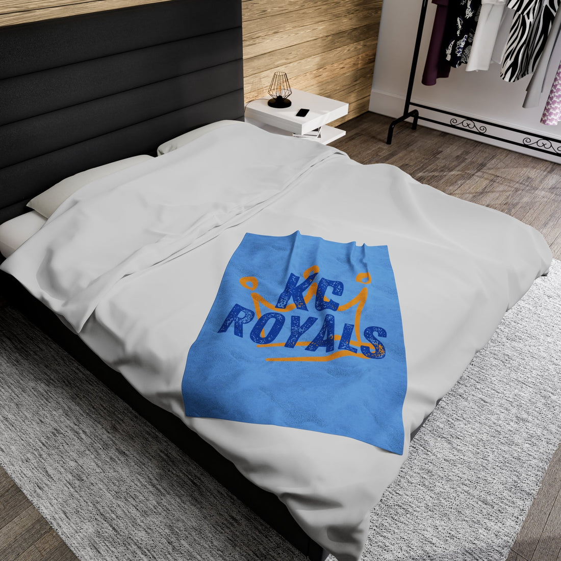 KC Crown Velveteen Plush Blanket - All Over Prints - Positively Sassy - KC Crown Velveteen Plush Blanket