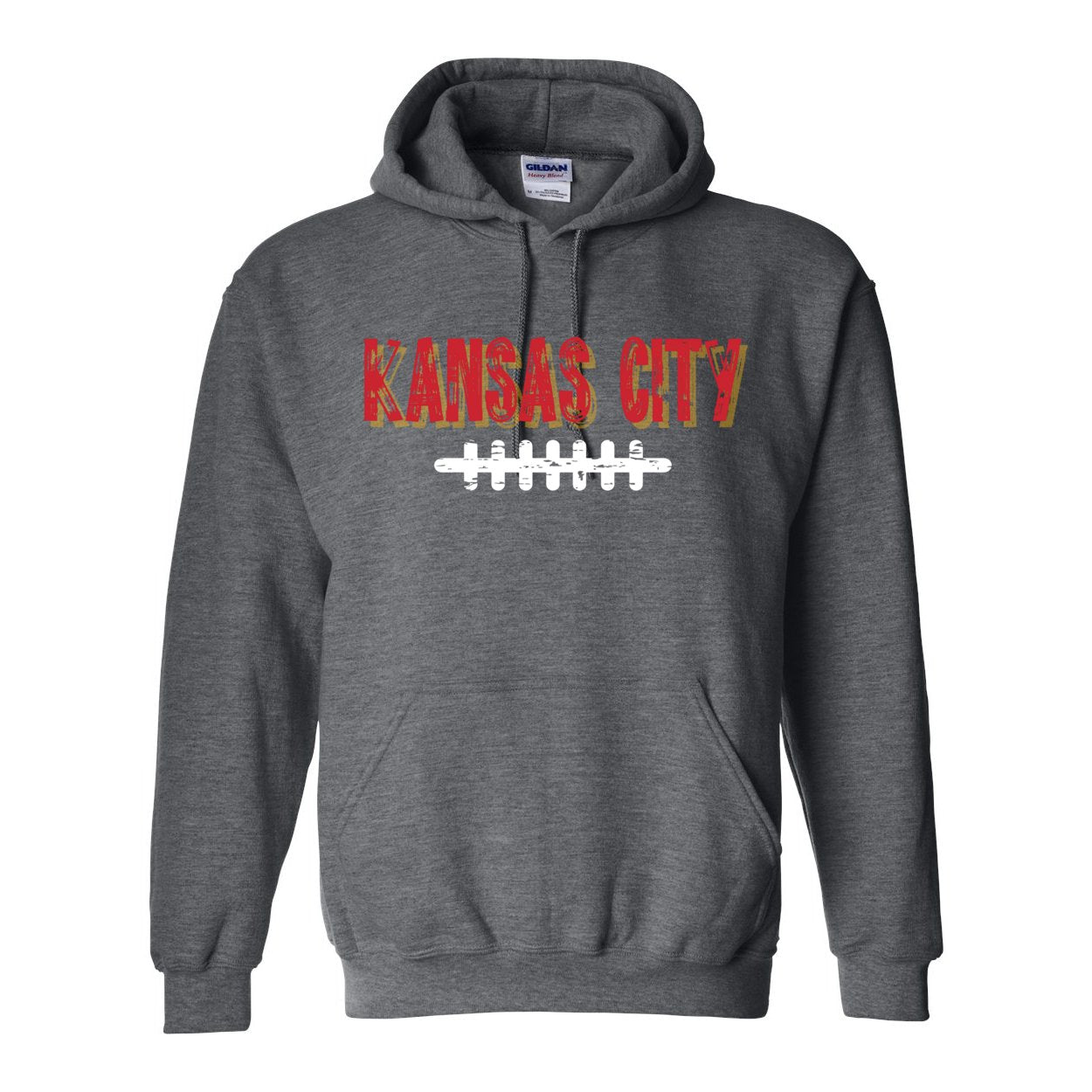 KC Distressed Hooded Sweatshirt - Sweaters/Hoodies - Positively Sassy - KC Distressed Hooded Sweatshirt
