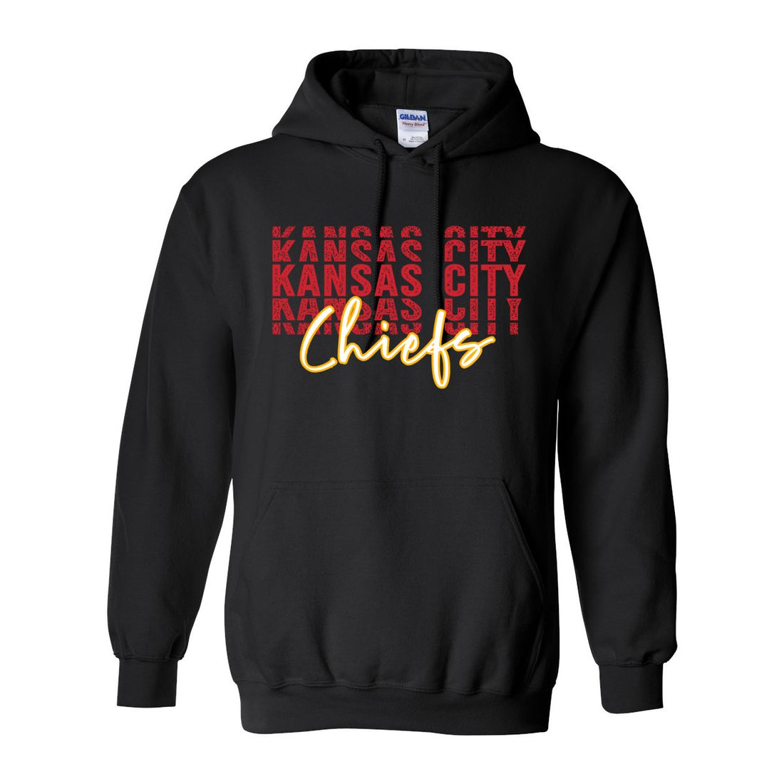 KC Mirror Chiefs Hooded Sweatshirt - Sweaters/Hoodies - Positively Sassy - KC Mirror Chiefs Hooded Sweatshirt