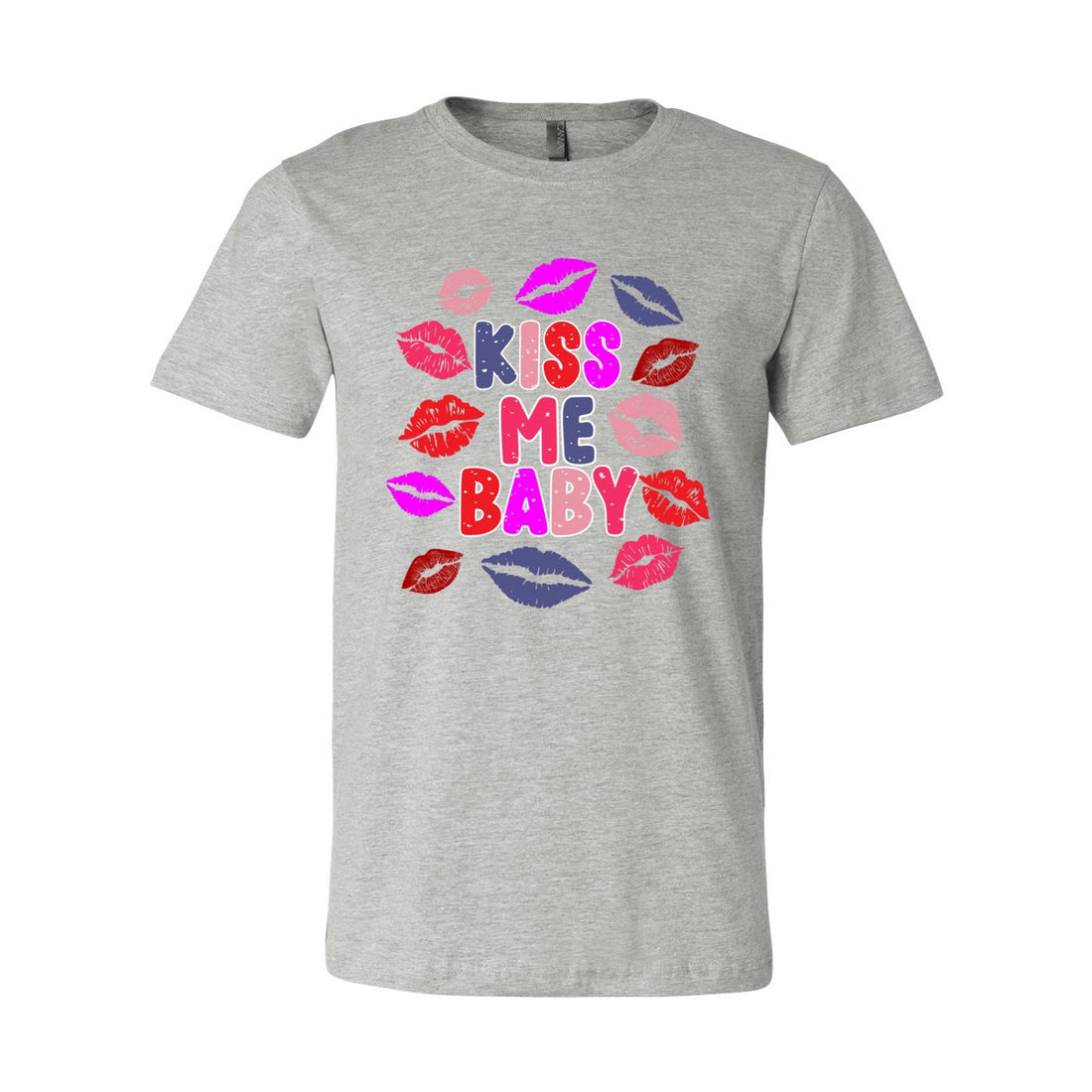 Kiss Me Baby Sleeve Jersey Tee - T-Shirts - Positively Sassy - Kiss Me Baby Sleeve Jersey Tee