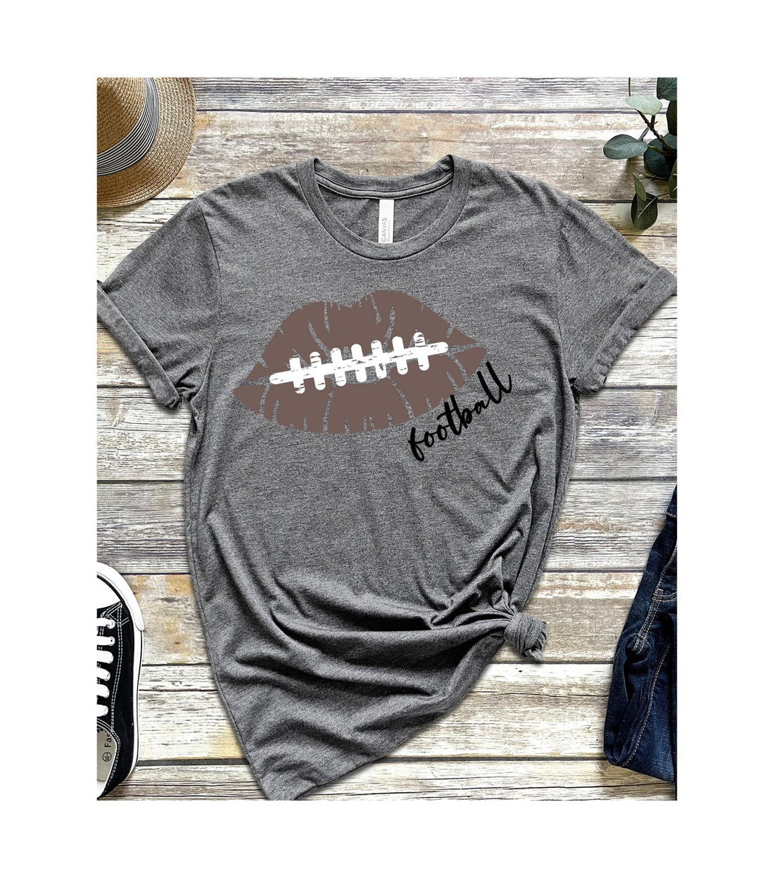 Kiss My Football Short-Sleeve T-Shirt - T-Shirts - Positively Sassy - Kiss My Football Short-Sleeve T-Shirt