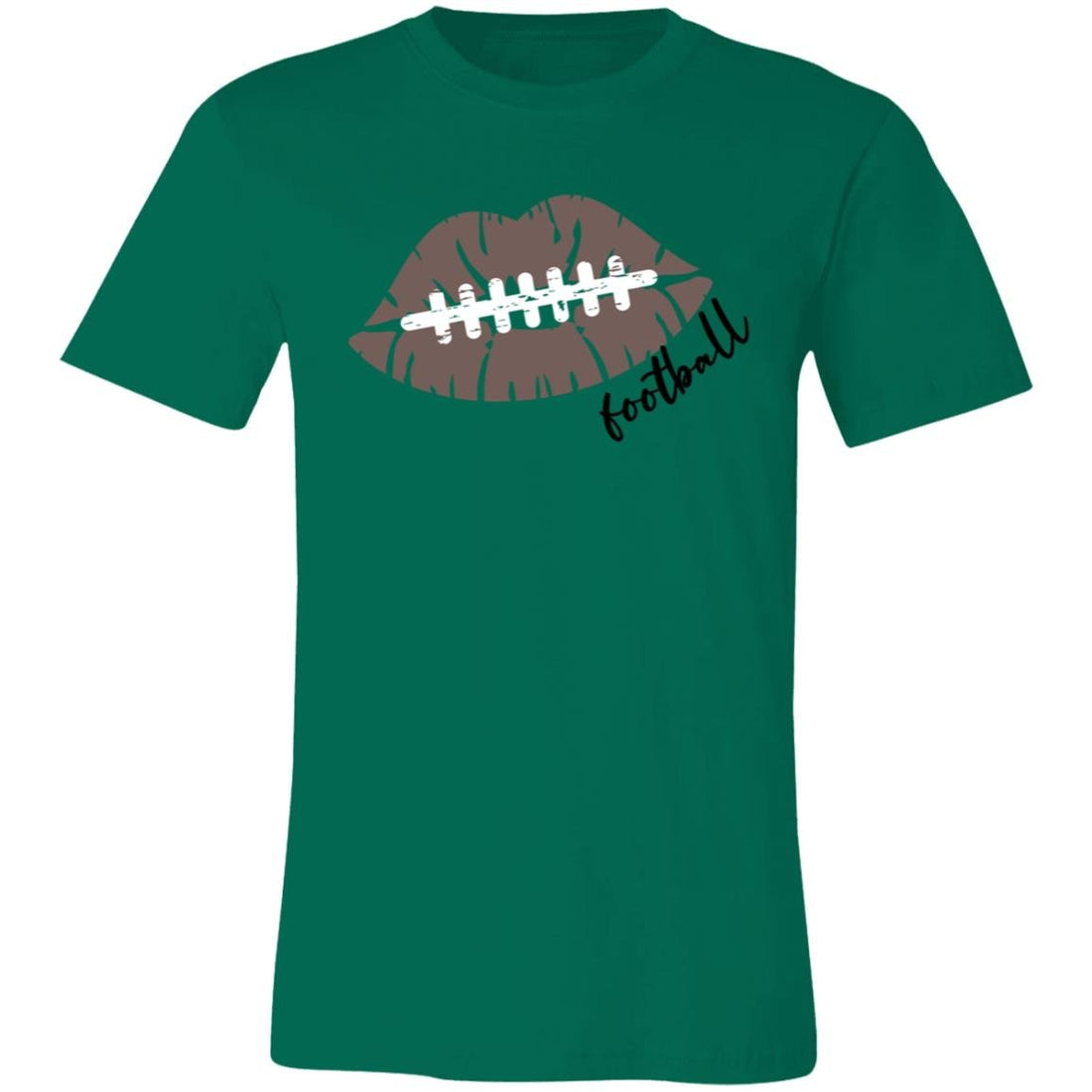 Kiss My Football Short-Sleeve T-Shirt - T-Shirts - Positively Sassy - Kiss My Football Short-Sleeve T-Shirt