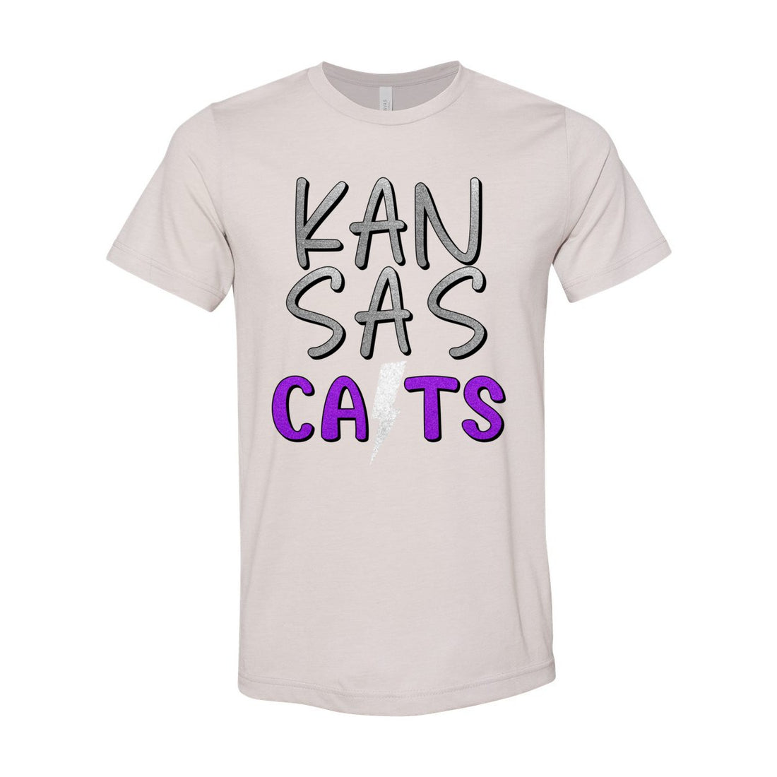 KS Cats Short Sleeve Jersey Tee - T-Shirts - Positively Sassy - KS Cats Short Sleeve Jersey Tee