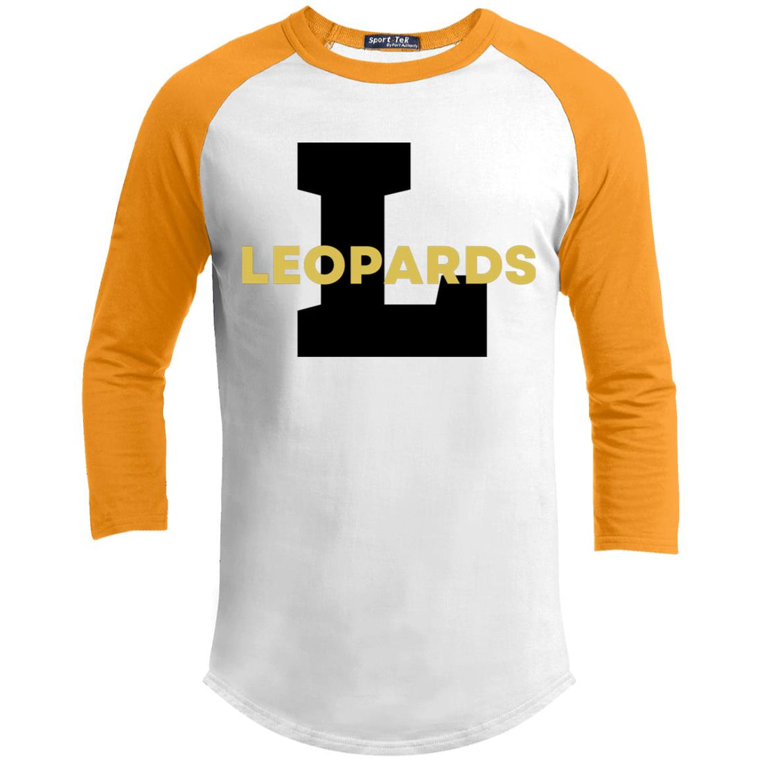 L-Leopards YT200 Youth 3/4 Raglan Sleeve Shirt - T-Shirts - Positively Sassy - L-Leopards YT200 Youth 3/4 Raglan Sleeve Shirt