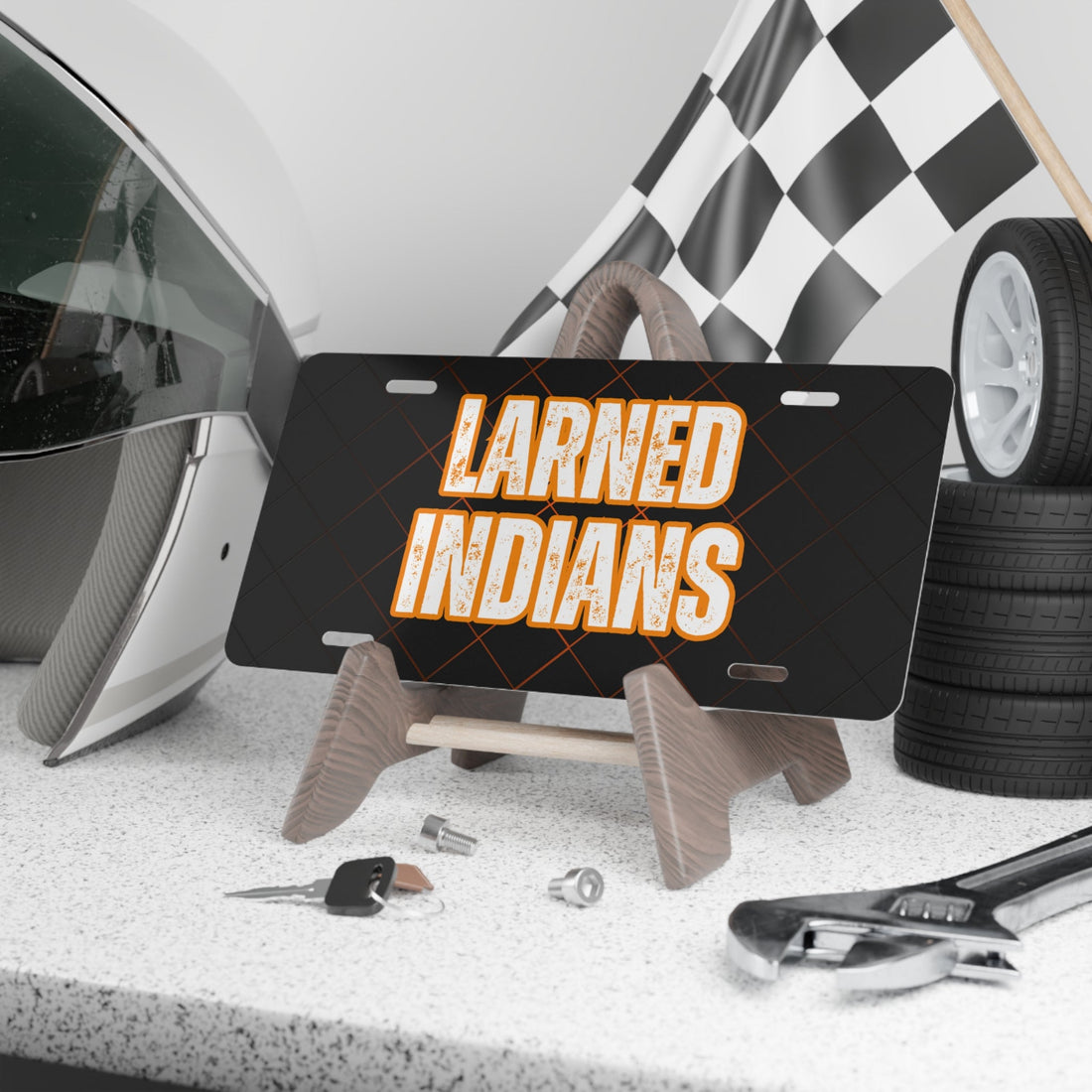 Larned Indians License Plate - Accessories - Positively Sassy - Larned Indians License Plate