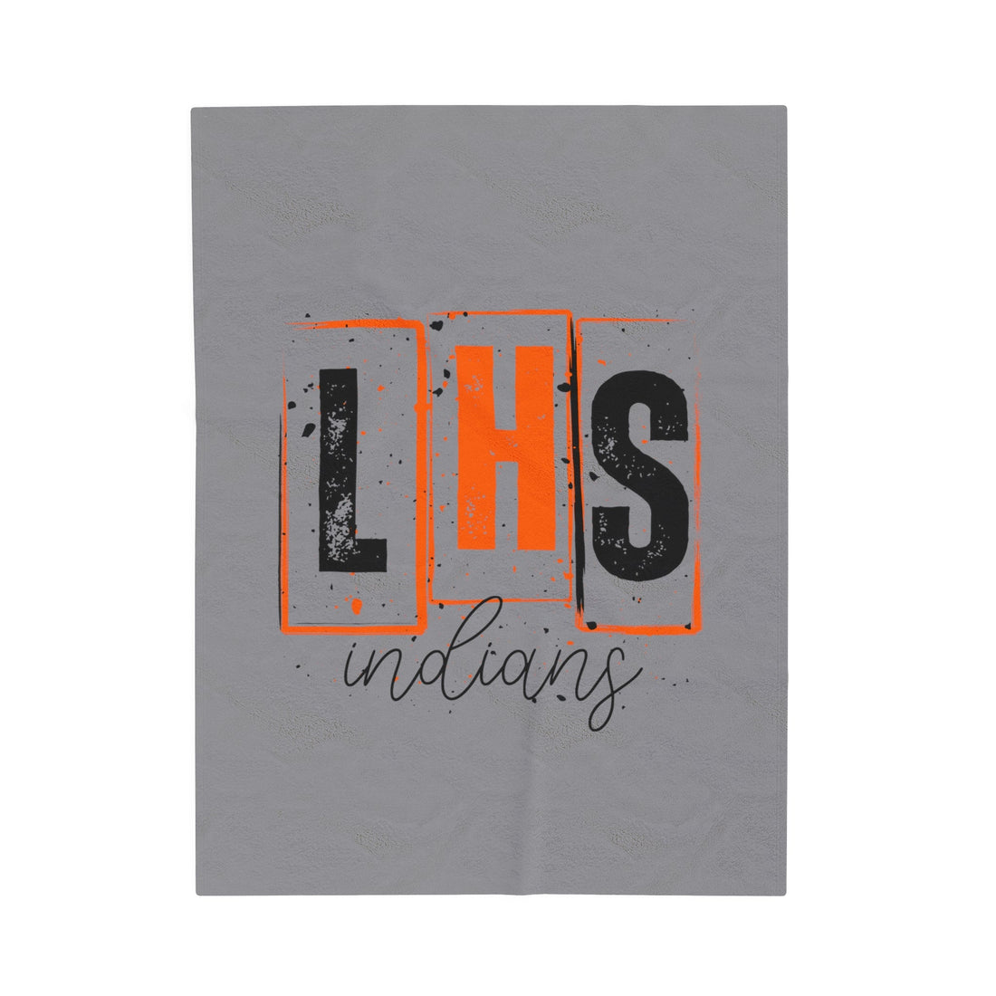 LHS Indians Velveteen Plush Blanket - All Over Prints - Positively Sassy - LHS Indians Velveteen Plush Blanket
