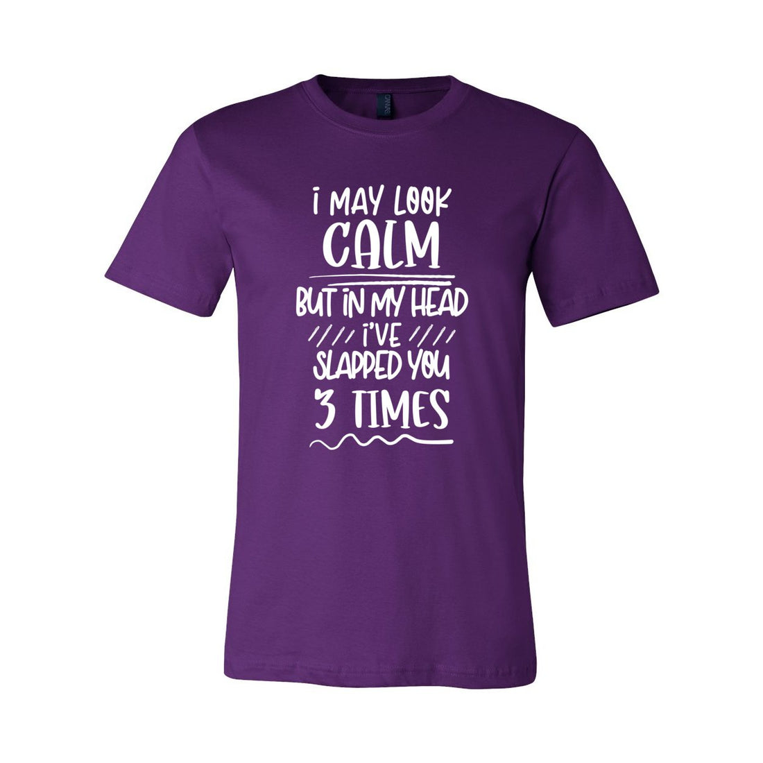 Look Calm Jersey Tee - T-Shirts - Positively Sassy - Look Calm Jersey Tee