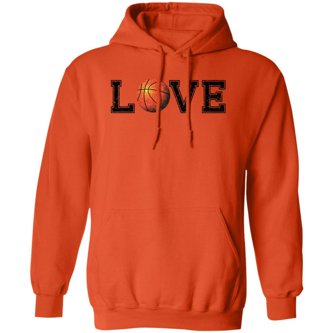 Love Basketball Pullover Hoodie - Sweatshirts - Positively Sassy - Love Basketball Pullover Hoodie
