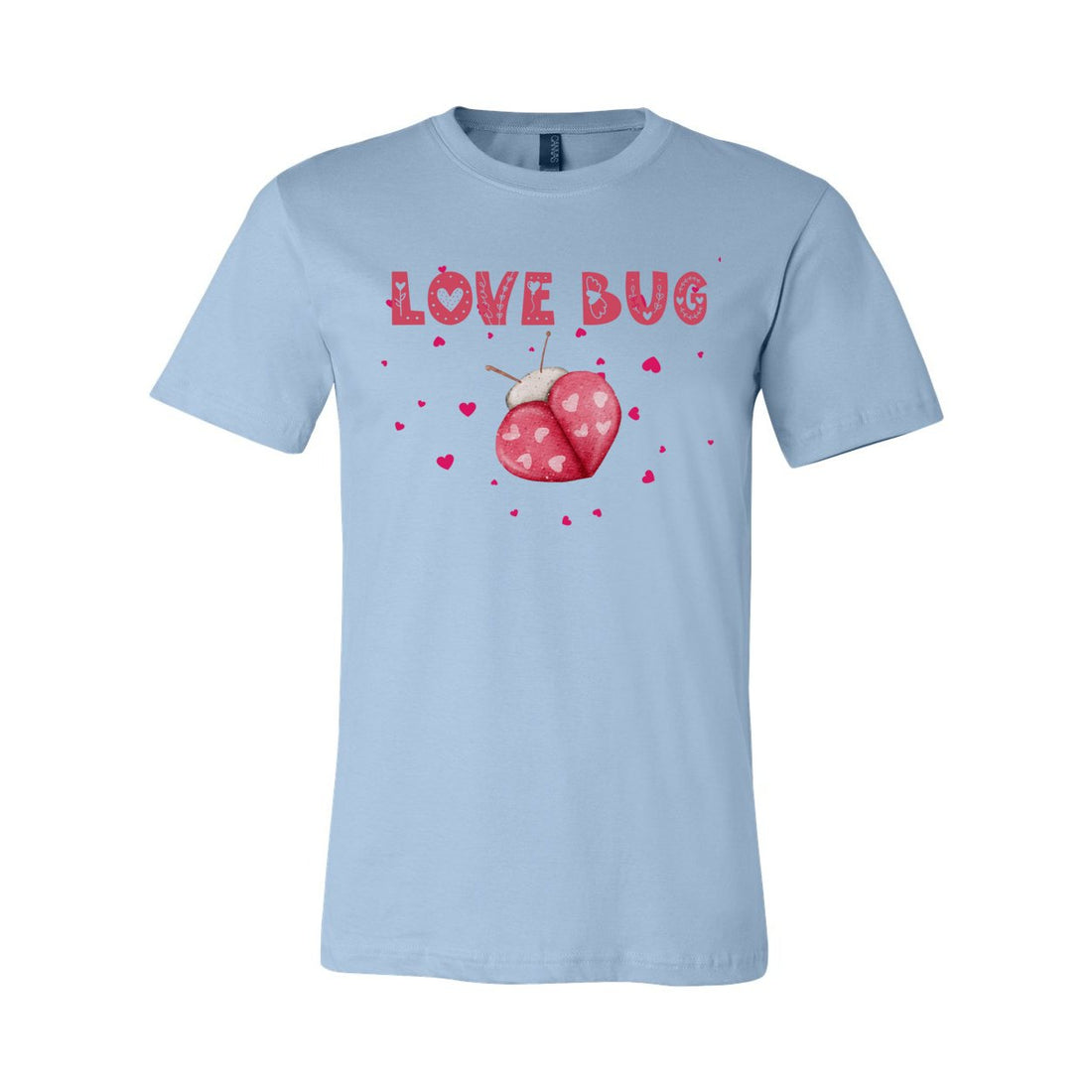 Love Bug Valentines Short Sleeve Jersey Tee - T-Shirts - Positively Sassy - Love Bug Valentines Short Sleeve Jersey Tee