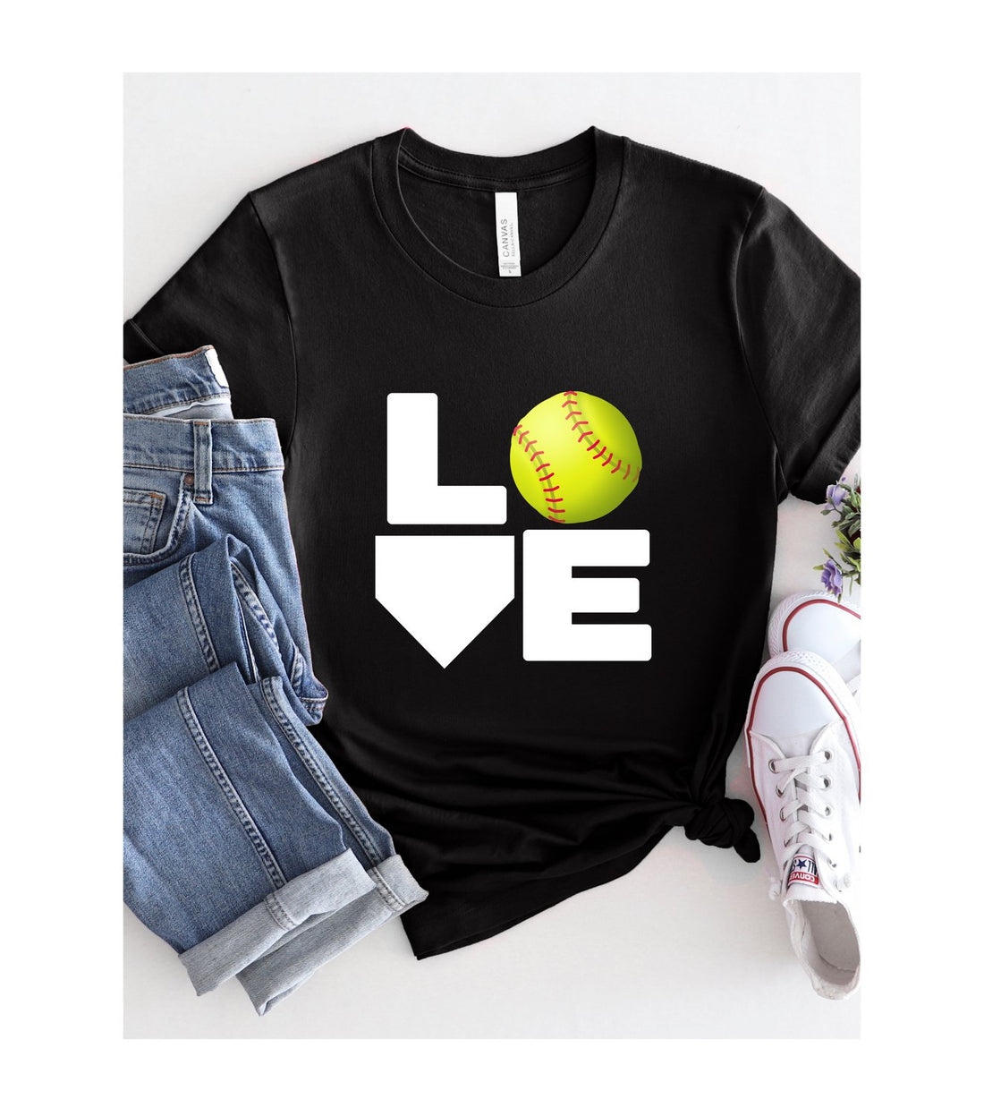 LOVE Softball - T-Shirt - Positively Sassy - LOVE Softball