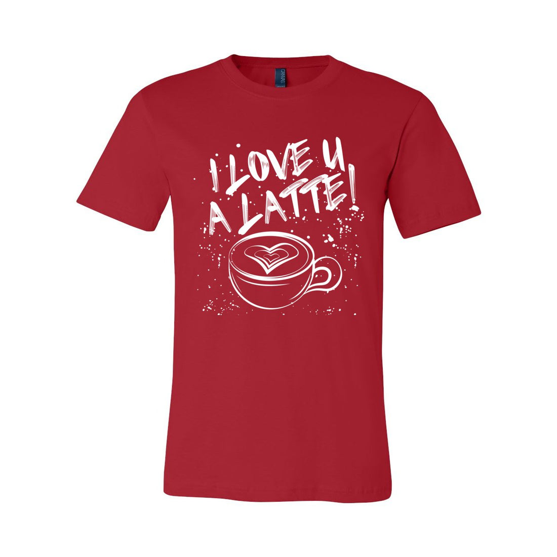 Love You A Latte Sleeve Jersey Tee - T-Shirts - Positively Sassy - Love You A Latte Sleeve Jersey Tee